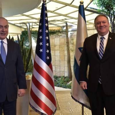 Pompeo in Israel for Meetings on Annexation, Virus, Iran and China