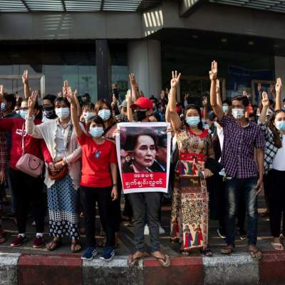 Tens of Thousands Protest in Myanmar as Fears of Life Under Military Rule Return