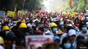 Anti-Coup Protesters Fill Myanmar Streets, Ignoring Open Threat from Military Leaders