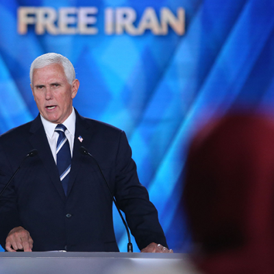 Mike Pence Slams Biden Administration in Visit with Iranian Dissidents: ‘Appeasement Has Never Worked and Never Will’