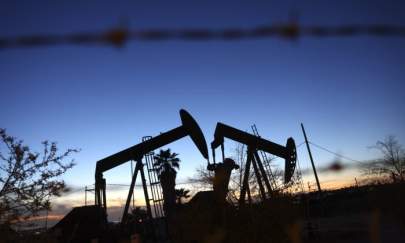 Oil pumpjacks in the Inglewood Oil Field in Los Angeles, Calif., on Jan. 28, 2022. (Mario Tama/Getty Images)