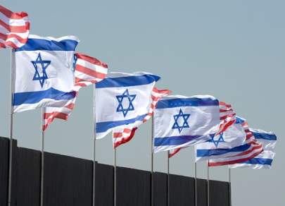 Israel_US flags