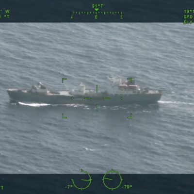 Russian Ship Near Hawaii 