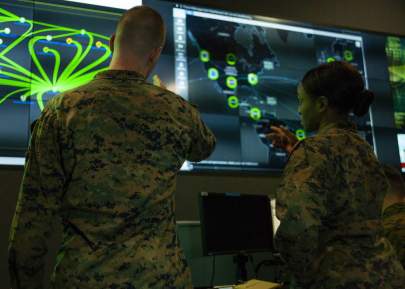 A tip from a private actor allowed the NSA and Cyber Command to end adversary access to networks. (Marine Corps)