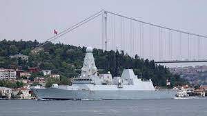 Russia fires warning shots at British destroyer in Black Sea