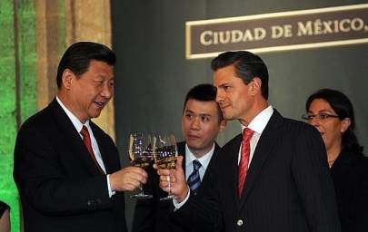 former mexican President and Xi