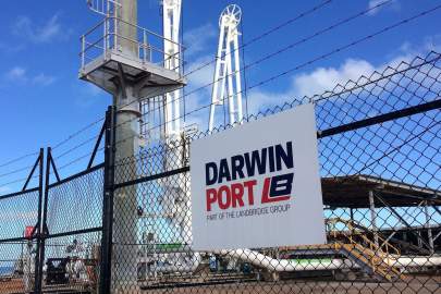 Darwin Port, pictured in 2017, handles ammunition, equipment and fuel used by U.S. marines and the Australian troops who train with them. PHOTO: STAFF/REUTERS