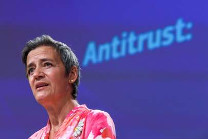 Margrethe Vestager has gained prominence as the EU’s top antitrust enforcer. PHOTO: JOHN THYS/PRESS POOL