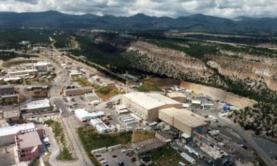 This undated file aerial view shows the Los Alamos National Laboratory in Los Alamos, N.M. (The Albuquerque Journal via AP)