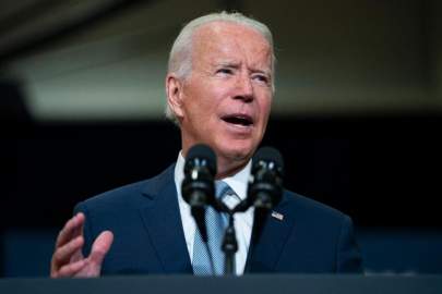 President Joe Biden delivers remarks on infrastructure spending at McHenry County College, Wednesday, July 7, 2021, in Crystal Lake, Ill. (AP Photo/Evan Vucci) THE ASSOCIATED PRESS