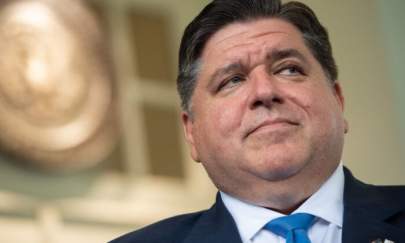 Illinois Gov. J.B. Pritzker in Washington in a July 14, 2021, file photograph. (Saul Loeb/AFP via Getty Images)