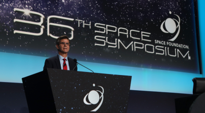 John Hill, who is performing the duties of the Assistant Secretary of Defense for Space Policy, spoke Aug. 24 at the 36th Space Symposium in Colorado Springs.