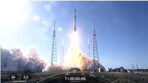 SpaceX's Falcon 9 rocket lifting off from Space Launch Complex 40 at Cape Canaveral Space Force Station to deliver a batch of more than 100 cubesats into orbit. (Image credit: SpaceX)