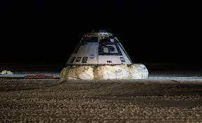 Boeing’s Starliner capsule landed safely back on Earth after a hectic two-day mission in 2019. Photo by Bill Ingalls / NASA via Getty Images