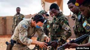 US Air Force: FILE - US forces host a range day with the Danab Brigade in Somalia, May 9, 2021.